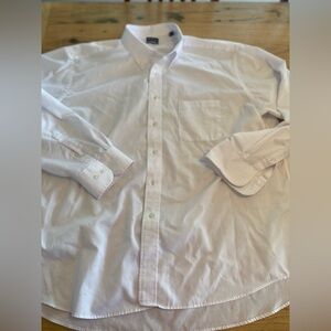 Van Heusen White Dress Shirt for Men‎ XXL Preowned
